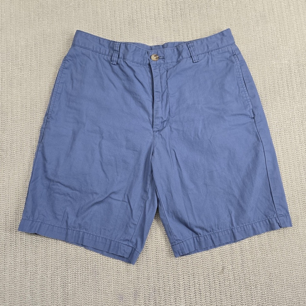 Vineyard Vines Shorts Mens 30 Blue Cotton Chino Flat Front Casual Golf Summer